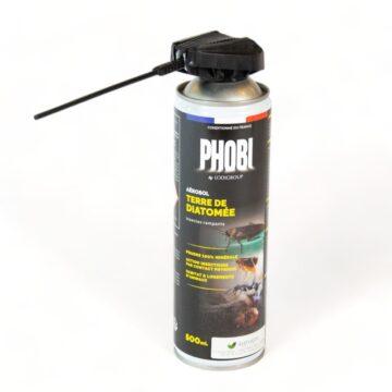 Aérosol Phobi Terre de Diatomée 500ml Phobi ouvert
