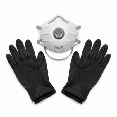Kit protection masque FFP3 et 2 paires de gants nitrile